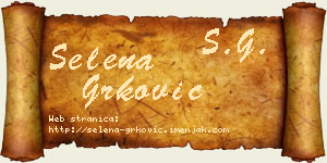 Selena Grković vizit kartica